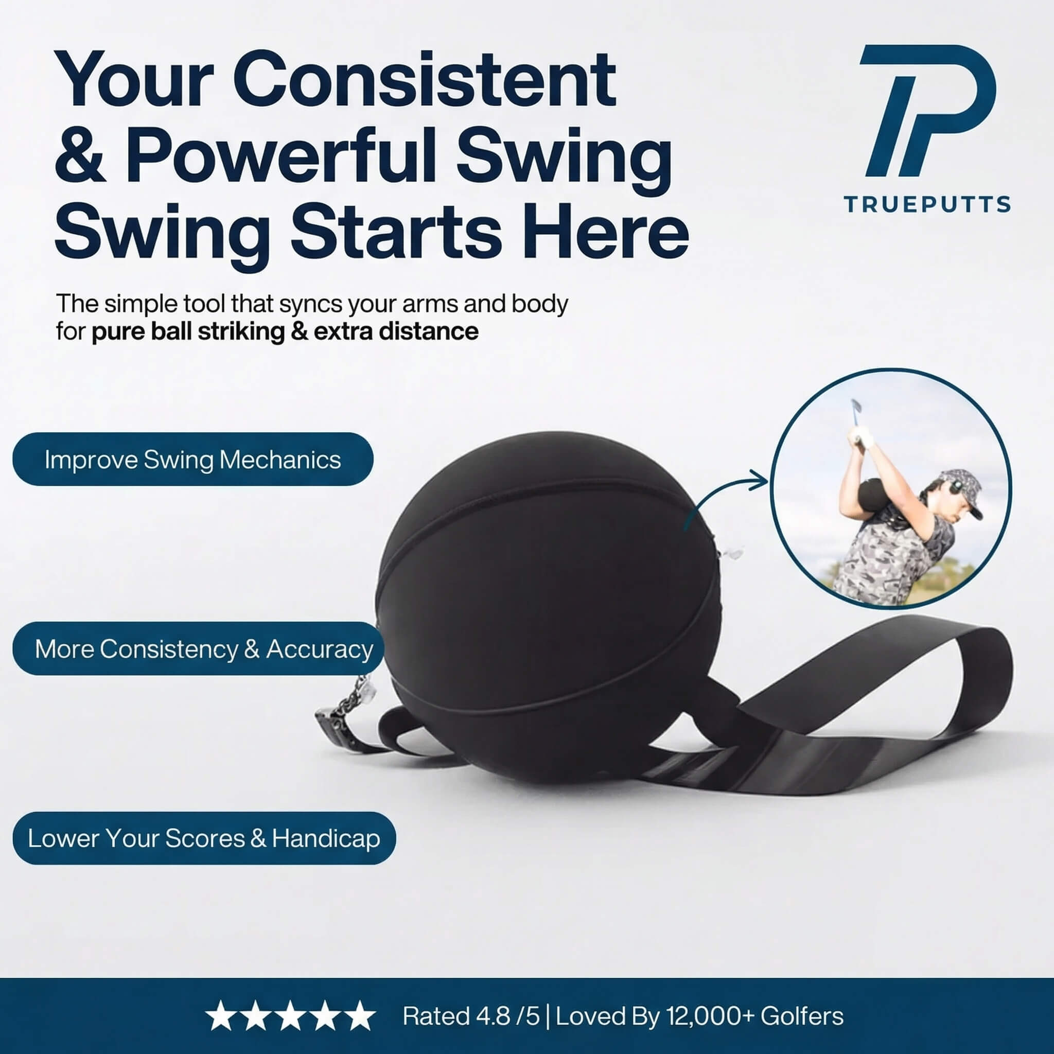 TruePutts Swing Ball Trainer